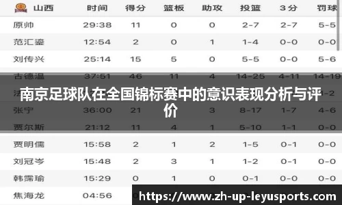 南京足球队在全国锦标赛中的意识表现分析与评价